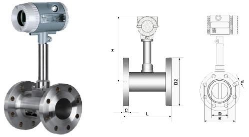 法蘭式渦街流量計_價格500.00元