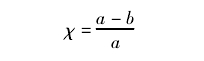 χ 的計(jì)算式為