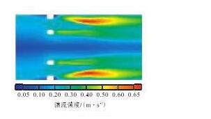 圖7 湍流強度云圖Fig.7 Turbulence intensity nephogram