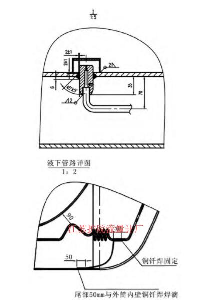 圖6 第三代干式取壓接頭及配管圖Fig.6 The third generation dry type pressure device and piping