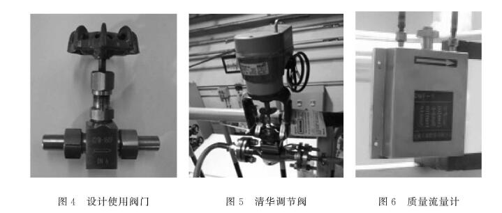 圖4設(shè)計(jì)使用閥門 圖5清華調(diào)節(jié)閥 圖6質(zhì)量流量計(jì)